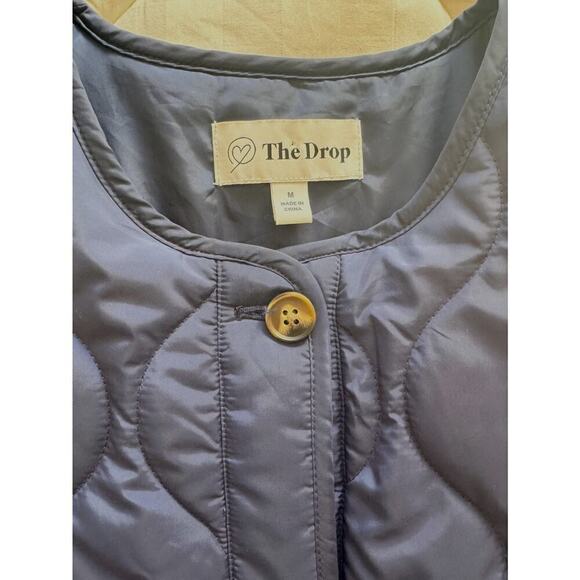 NWOT THE DROP James Loose Oversized Quilted Puffer Preppy Jacket Size M - Picture 6 of 6